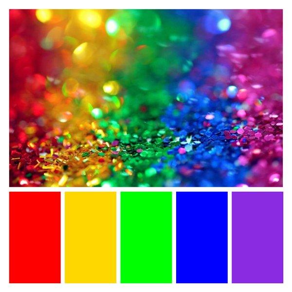 Rainbow Glitter Burst